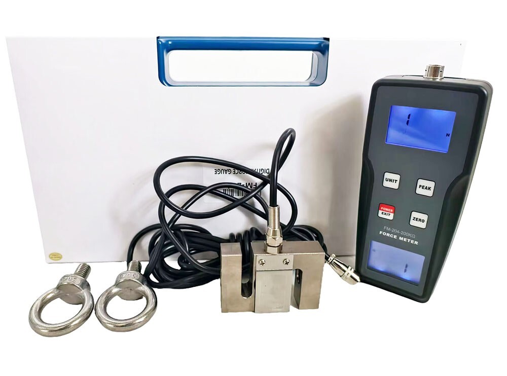 Digital Force Gauge Push Pull Force Meter With External Sensor ±200kgf ±1960N