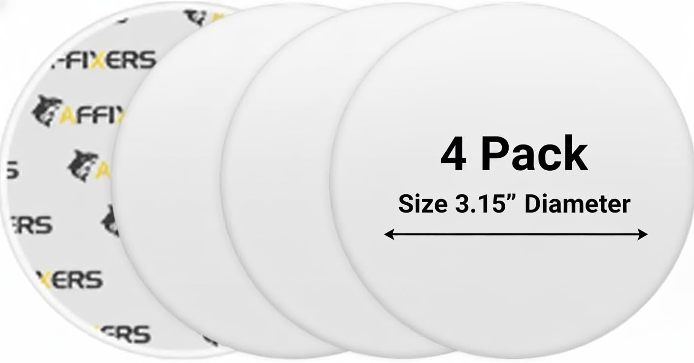 White 3.1 Inch Door Stoppers for Wall Clean Dry Surface Bumpers