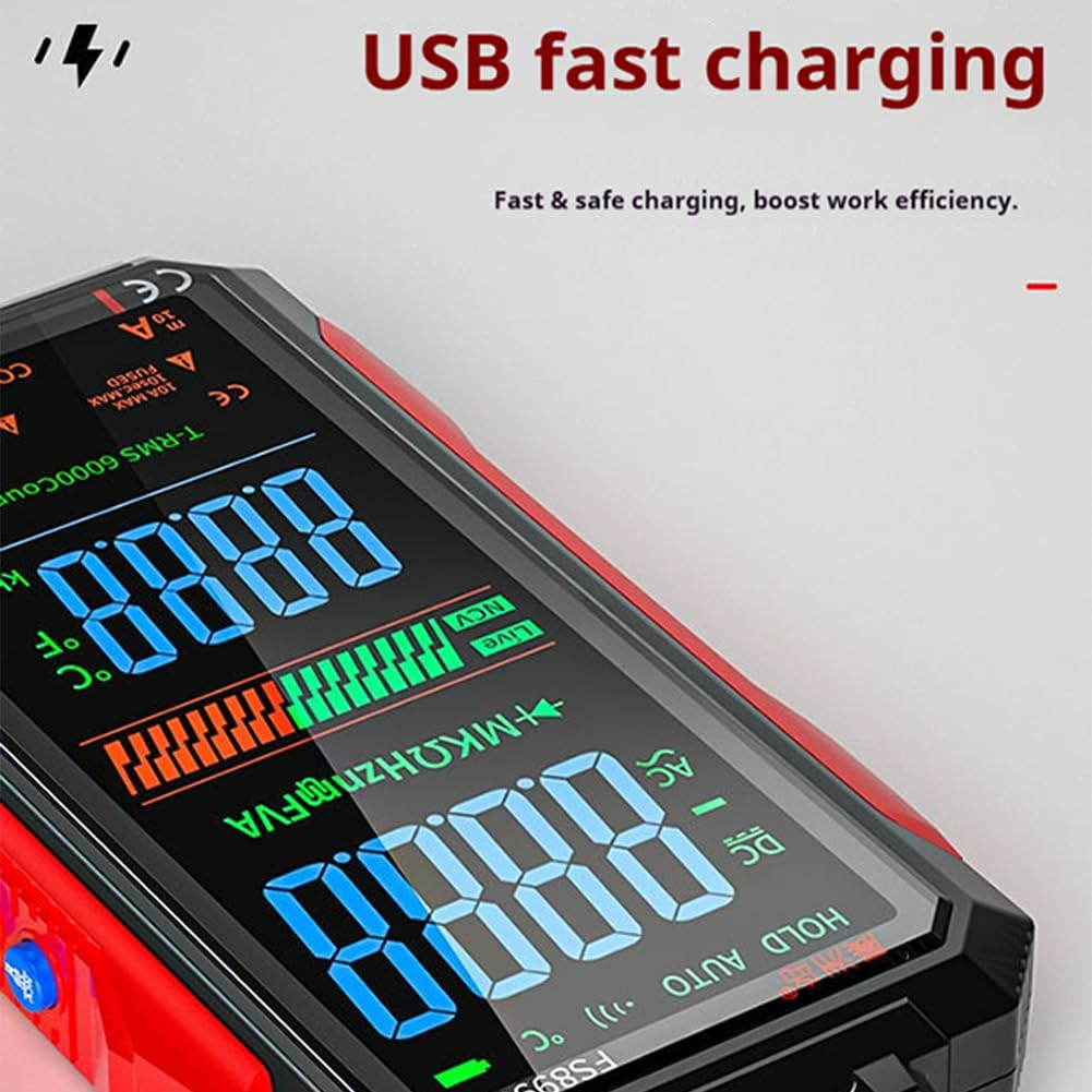 USB Rechargeable Digital Multimeter, 2026 Upgraded Fs899L Multimeter, Automatic