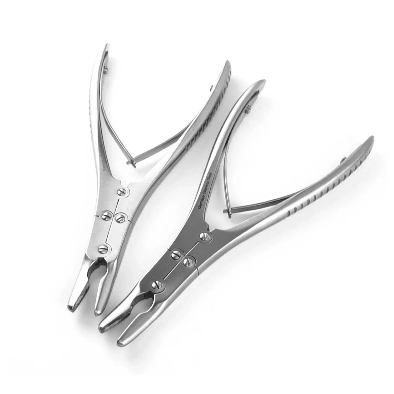 2PC Ruskin Bone Rongeur 7.5 Curved Double Action Orthopedic Instruments