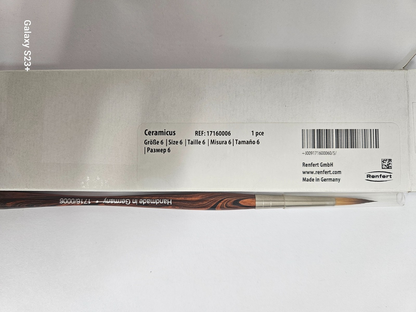 Renfert Ceramicus Porcelain Brush # 2,#6,#8 & Opeque