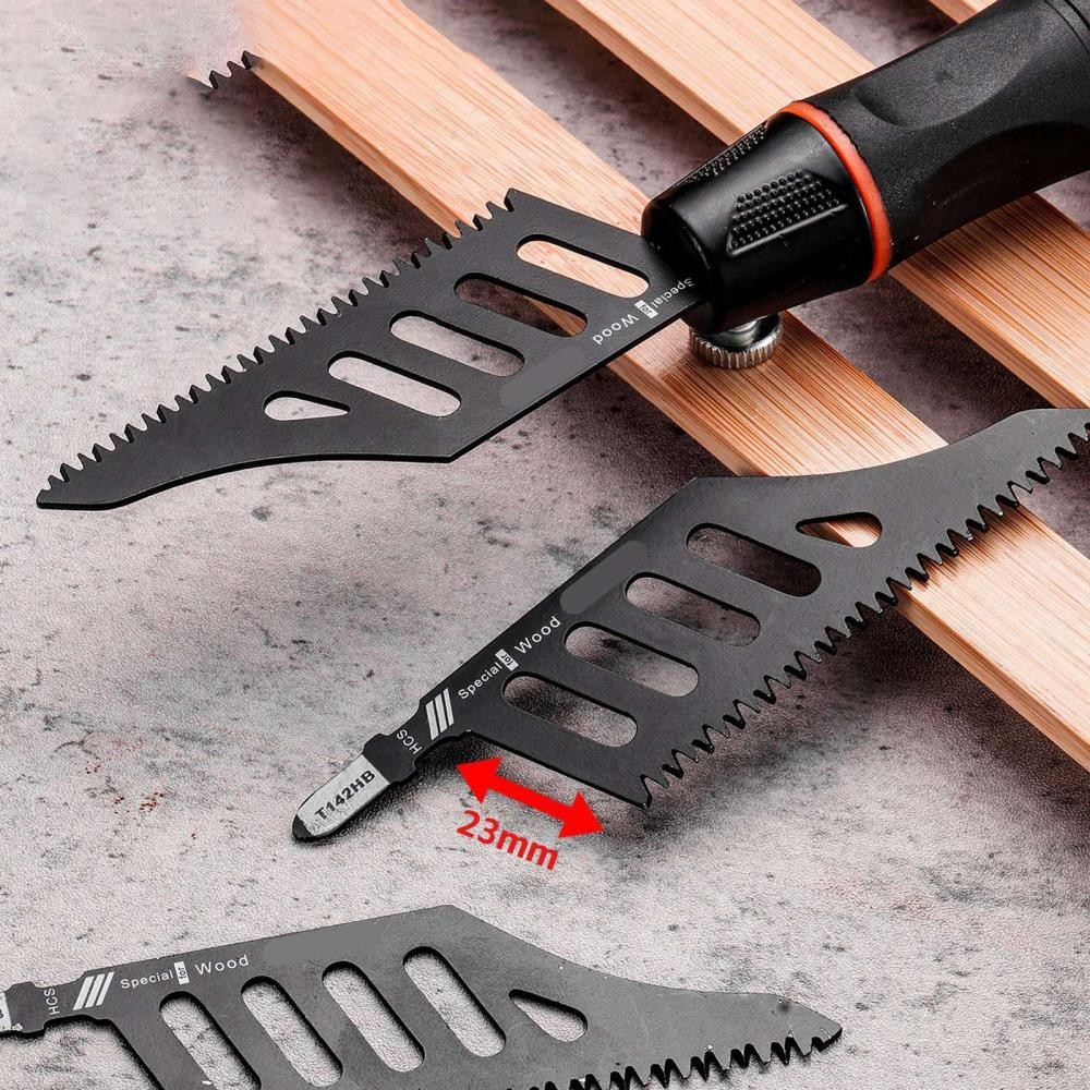 5x Flush Cutting Jigsaw Blade Irregular Curve Saw Blade with Handle for Wood US