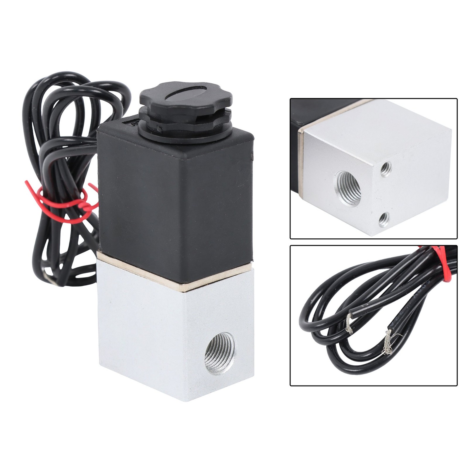 2X 1/4″ Fast Response Electric Air Water Solenoid Valve 12V DC Normally Closed