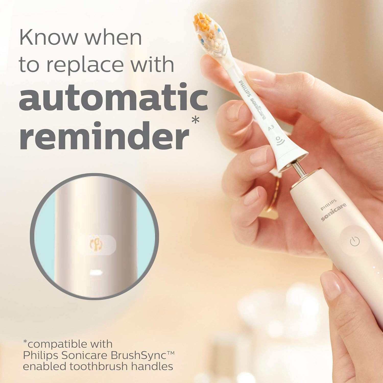 4-Pack Genuine Philip A3 Premium All-in-One Sonic Toothbrush Replacement White