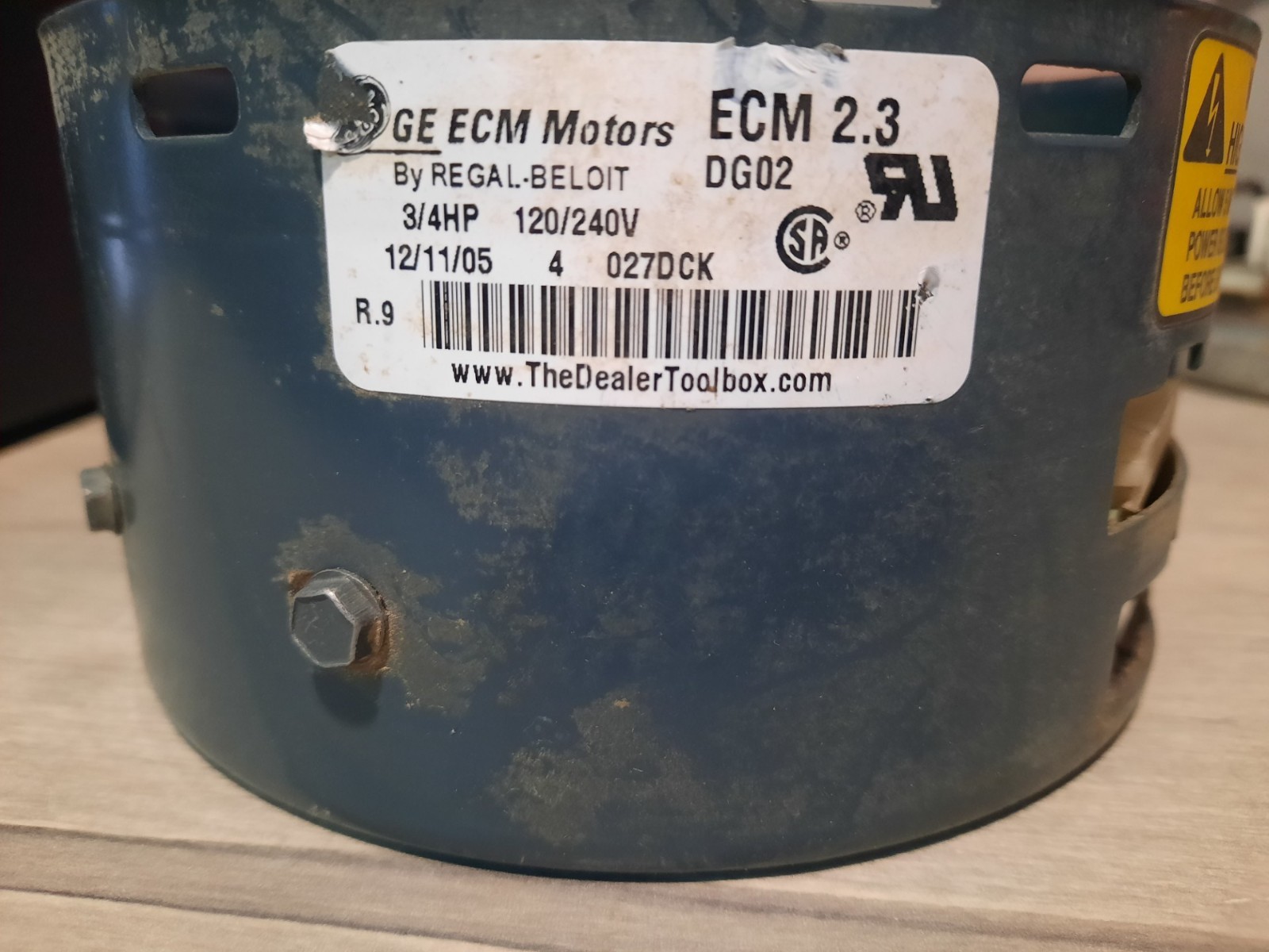 GE RHEEM MODULE 3/4 HP FOR 51-24375-09 DG02 (9676) A7 AM