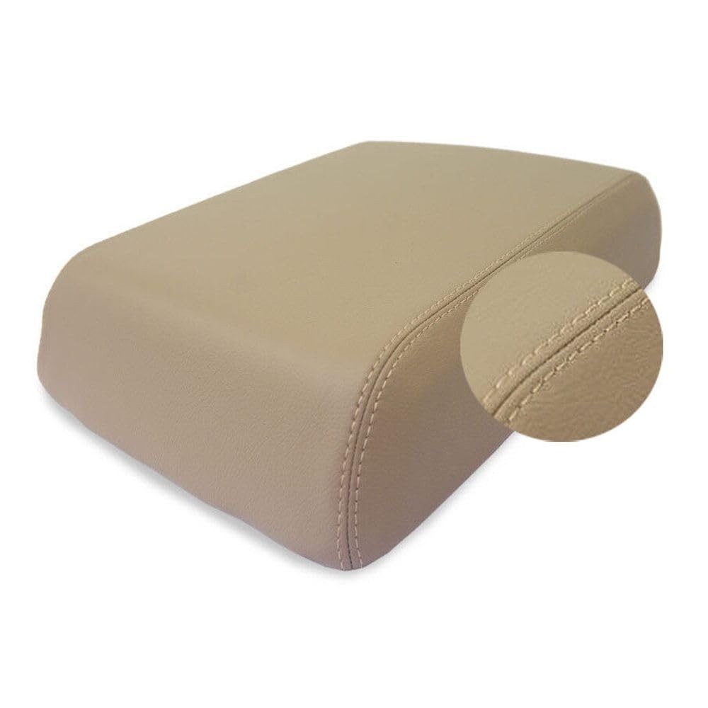 Beige Synthetic Leather Console Armrest Cover F250 99-09 Lobo 99-01 F25-9910