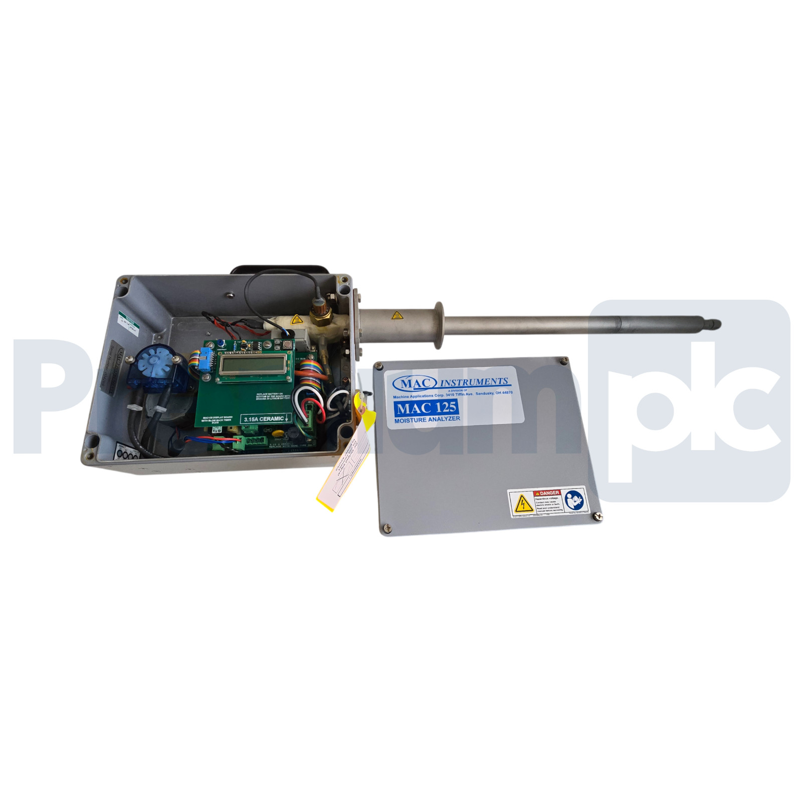 MAC INSTRUMENTS MAC-125 MOISTURE ANALYZER S 0-100% MAC125-100-120V w/CABLES NSNP
