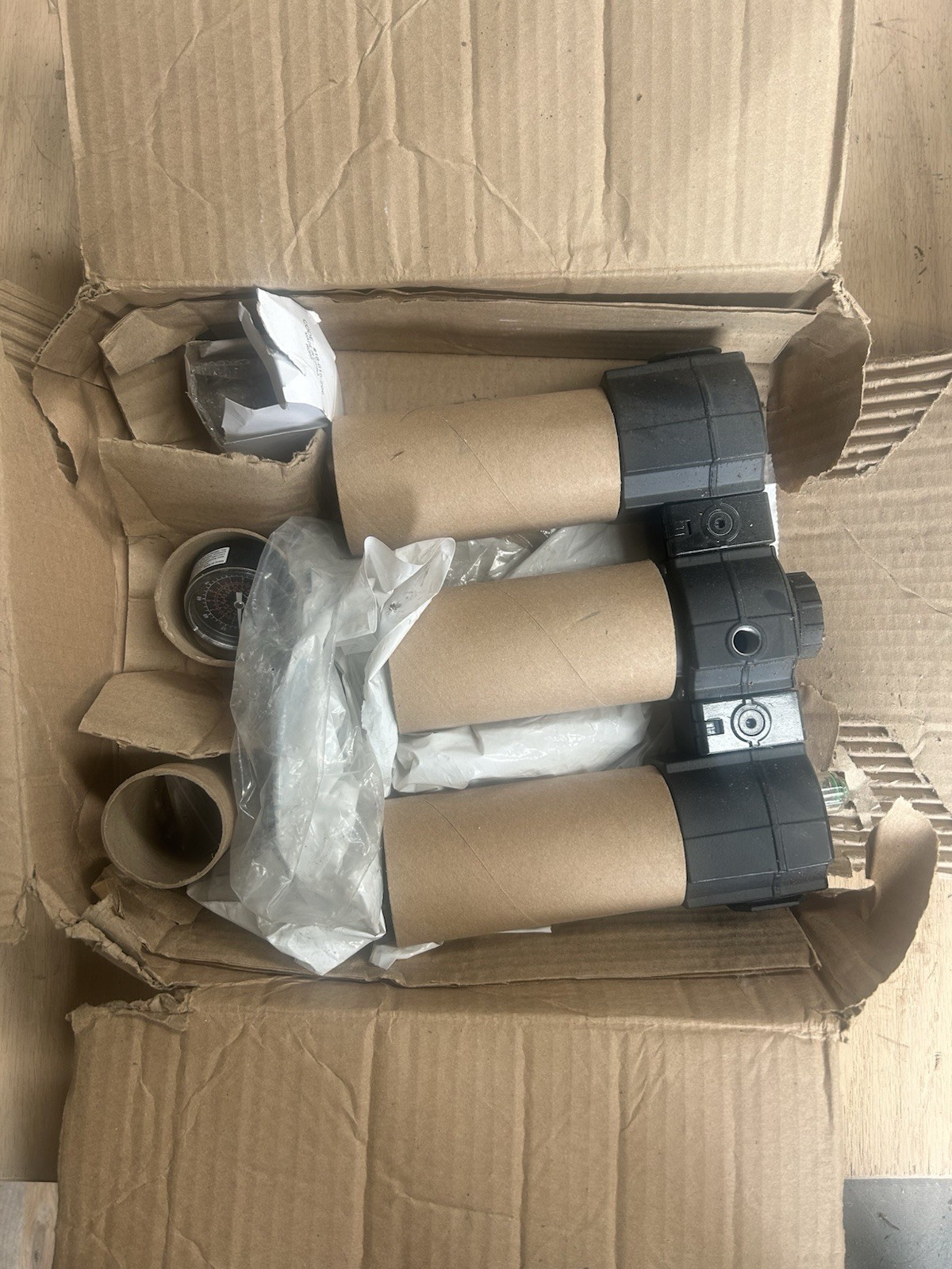IMI Norgren 3-stage combination Air Filter, Regulator, and Lubricator (FRL) unit