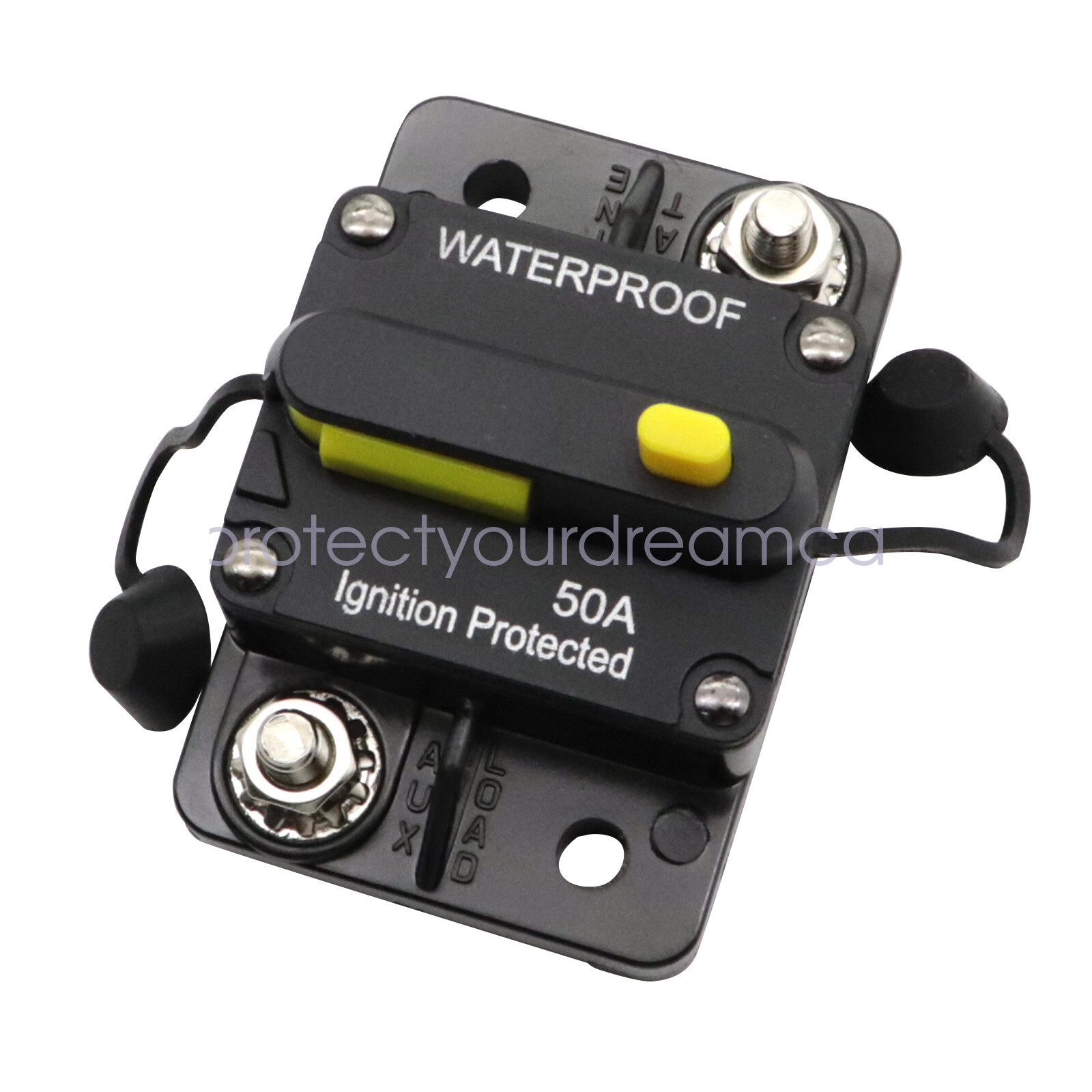 Car Circuit Breaker Fuse Reset 50 Amp 12V DC Car Boat Auto Waterproof US