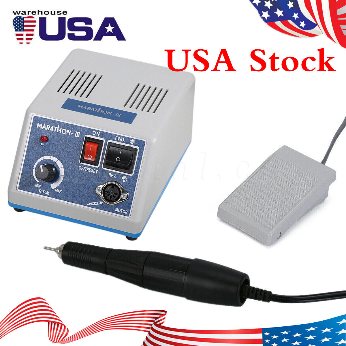 Dental Lab Marathon Electric Micromotor Polishing Unit + 35K rpm Motor Handpiece