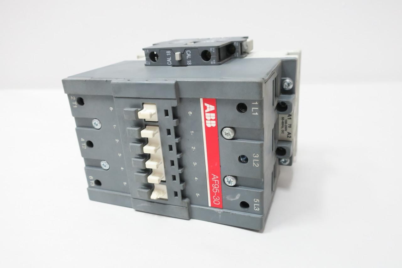 Abb AF95-30 Ac Contactor 100-250v-ac/dc 125a Amp 60hp