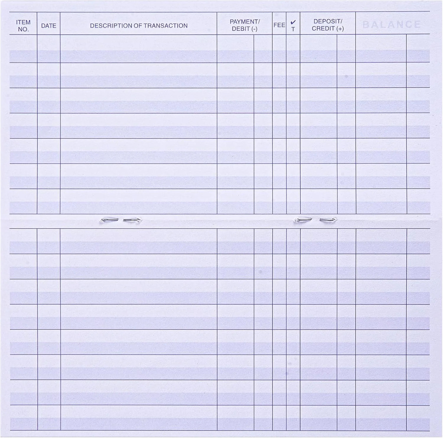 24 PCS Check Registers for Personal Checkbook, Easy to Read Checkbook Register