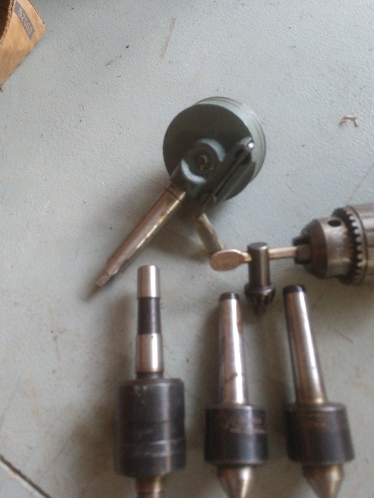 Lot of Live centers Jacobs Chuck turret tailstock MT2 Lathe South bend Atlas