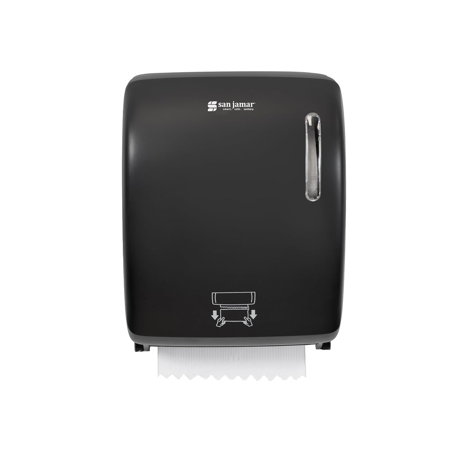 Timeless Hands-Free Mechanical Paper Towel Dispenser, Black