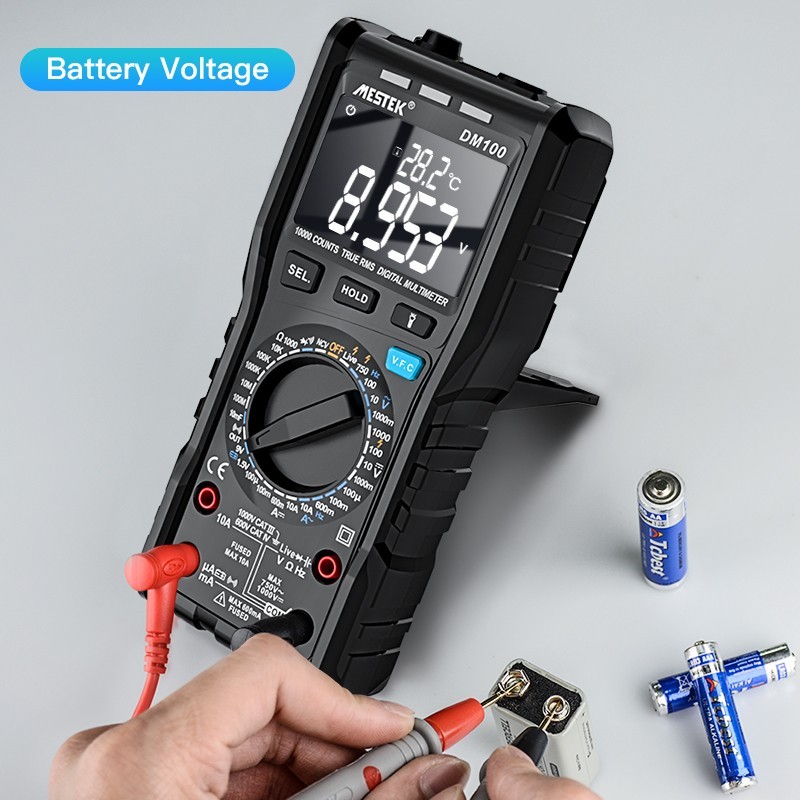 DM100C Digital Multimeter Current Voltage Resistance Capacitance Temperature