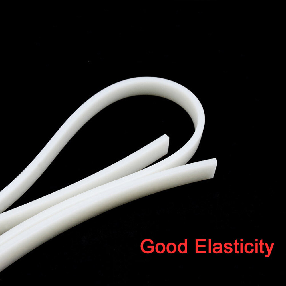 Sealed White Silicone Strips Solid Rubber Various Sizes For Food Electronics