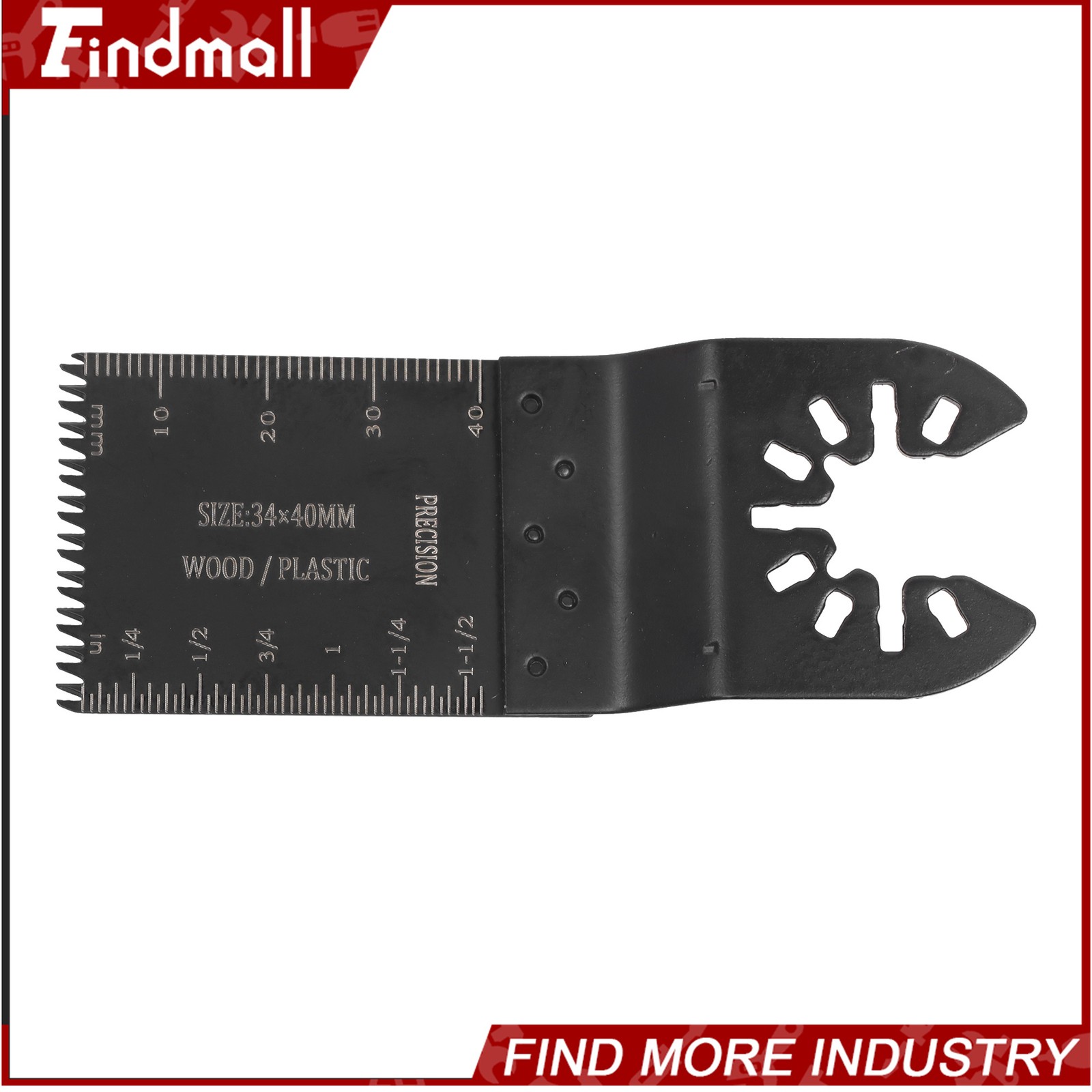 Findmall 55PCS 6 Types Universal Titanium Oscillating Saw Blades Multitool Blade