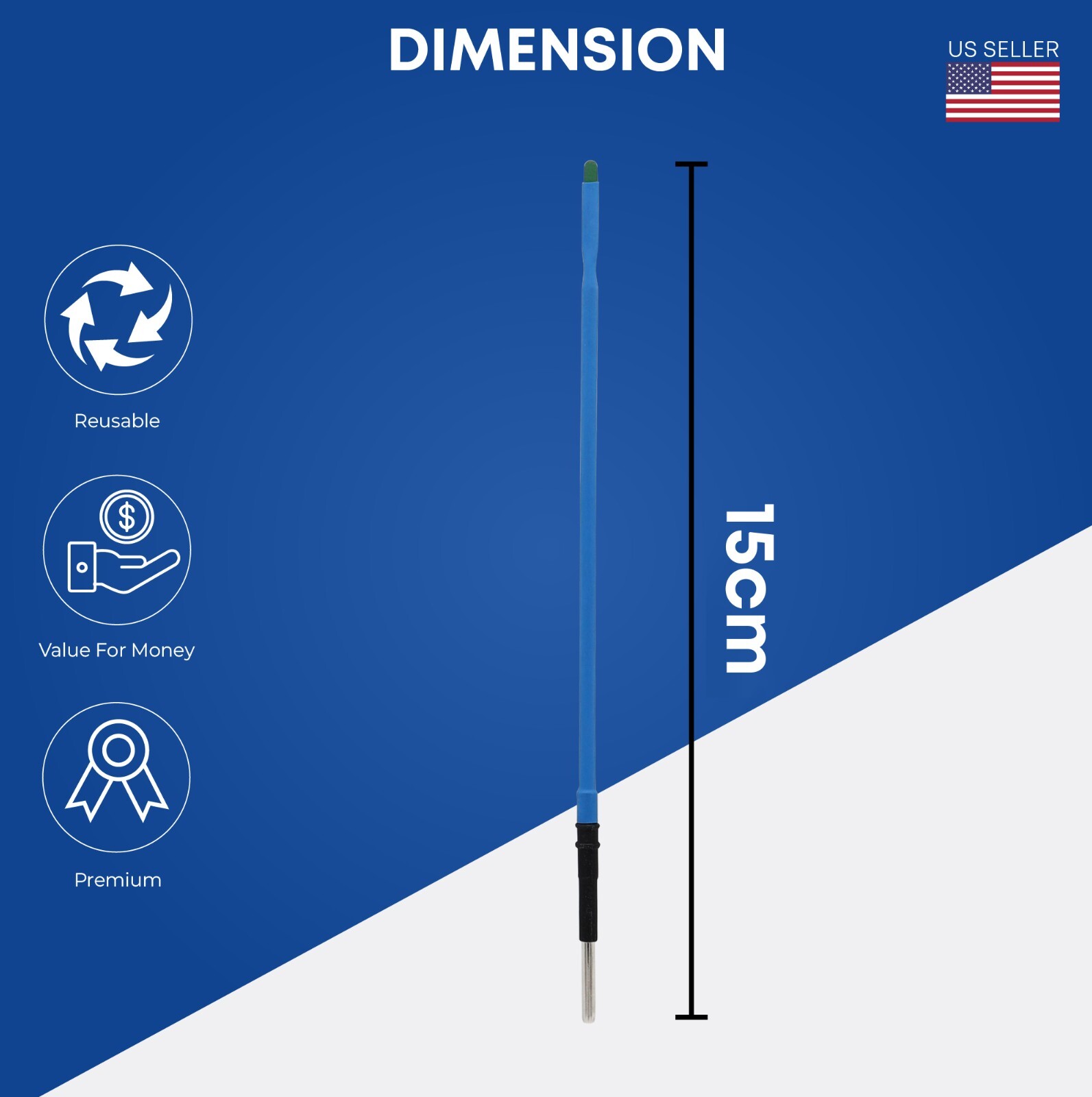 Non-Stick Reusable Blade Electrode 15cm | Electrosurgical | Autoclavable