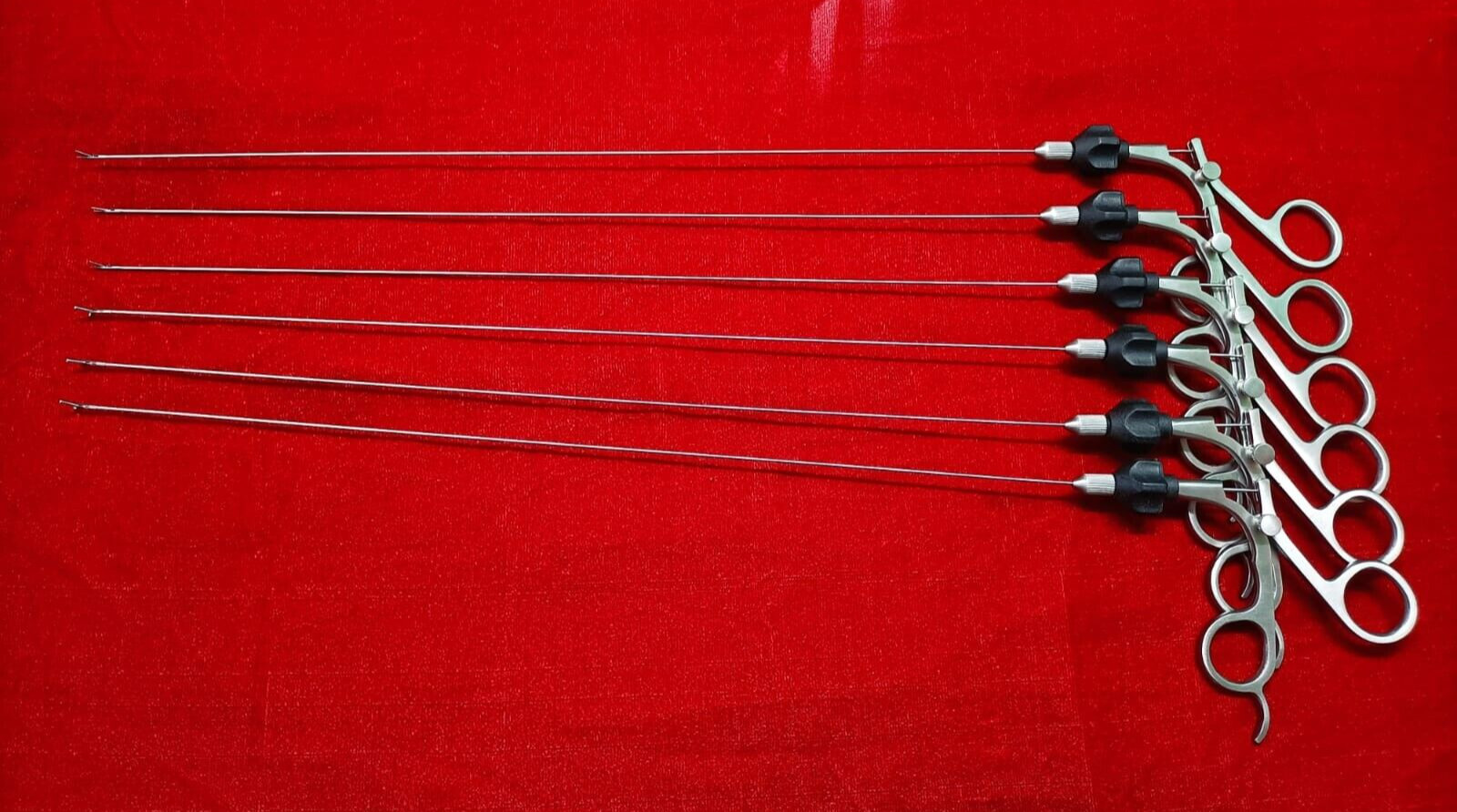 Laparoscopic Semi Rigid Alligator/Scissor 5fr-40cm With Black Rotar – 6pc