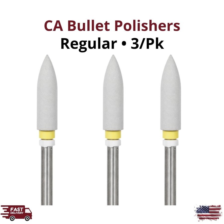 3/Pk CA Diamond-Impregnated Bullet Polishers Regular Grit Finishing Points Tool