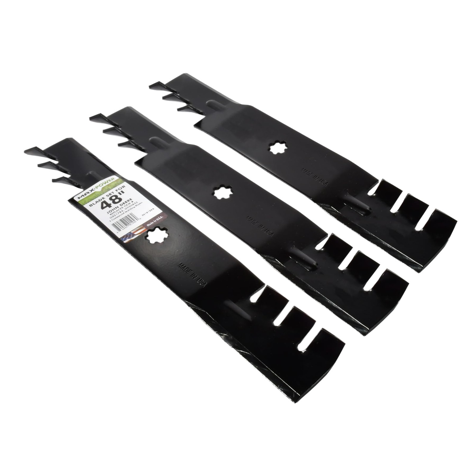 Maxpower 561812XB 3-N-1 Commercial Mulching Blade Set (3 Blades)