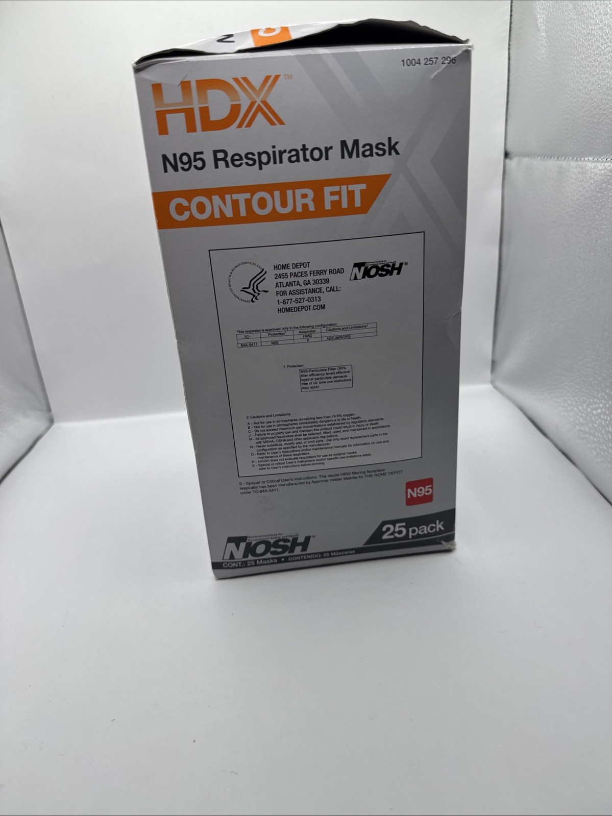 HDX N95 Disposable Respirator Packs of 25 M1