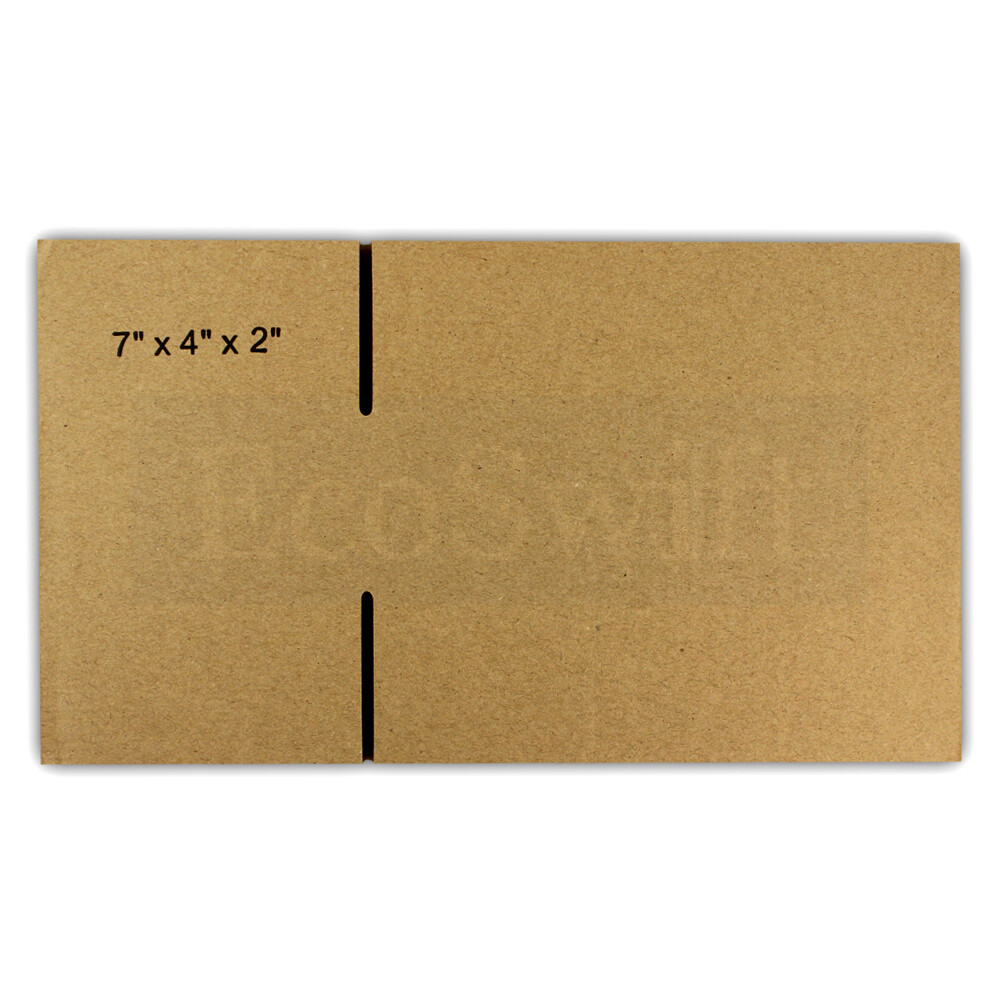 1-Box 7x4x2 EcoSwift Cardboard Packing Moving Shipping Box Corrugated Carton