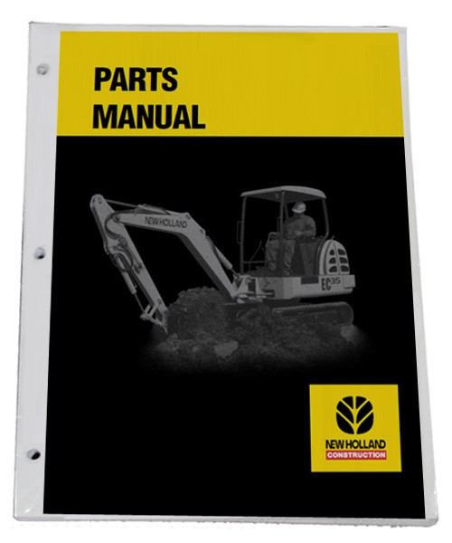 NEW HOLLAND E115SR Excavator Parts Catalog Manual – Part# S3YV00011ZE09