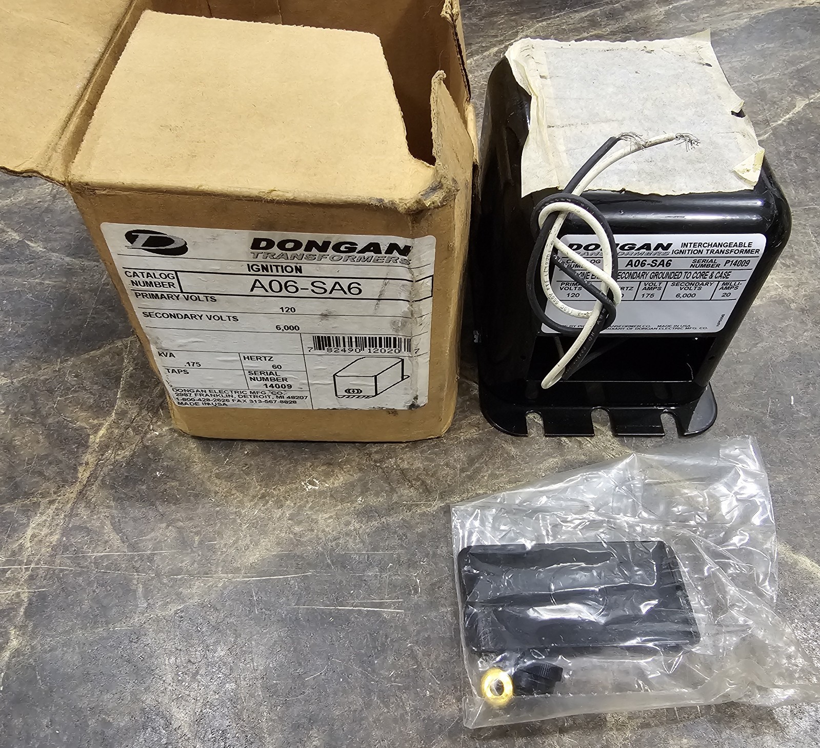 Dongan A06-SA6 Interchangeable Ignition Transformer NEW IN BOX!