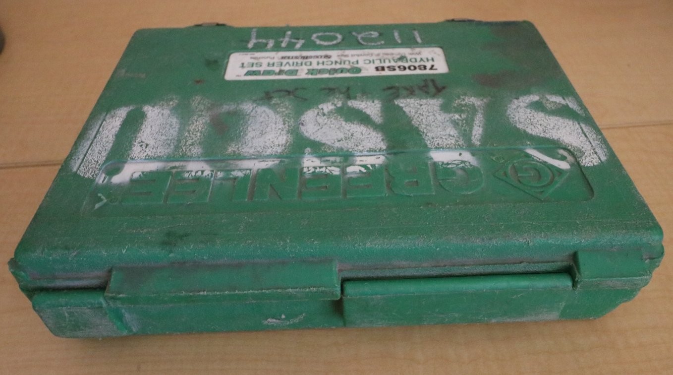 Greenlee 7804SB / 7806SB Quick Draw Hydraulic Punch Driver Knockout Set #044
