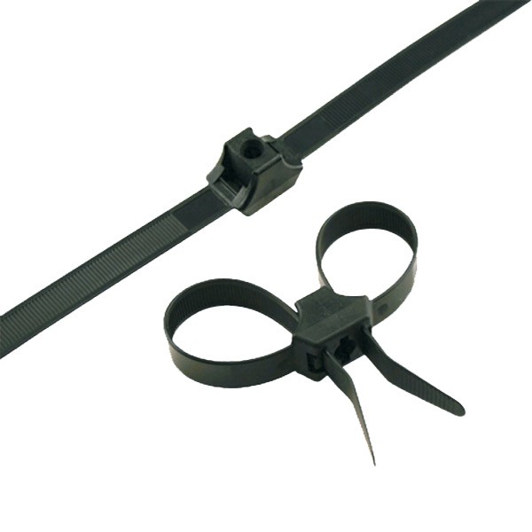 ACT Dual Loop Cable Ties, 13″, UV Black, 50/Pkg (AL-13-150-DL-IT-30-L) ACT