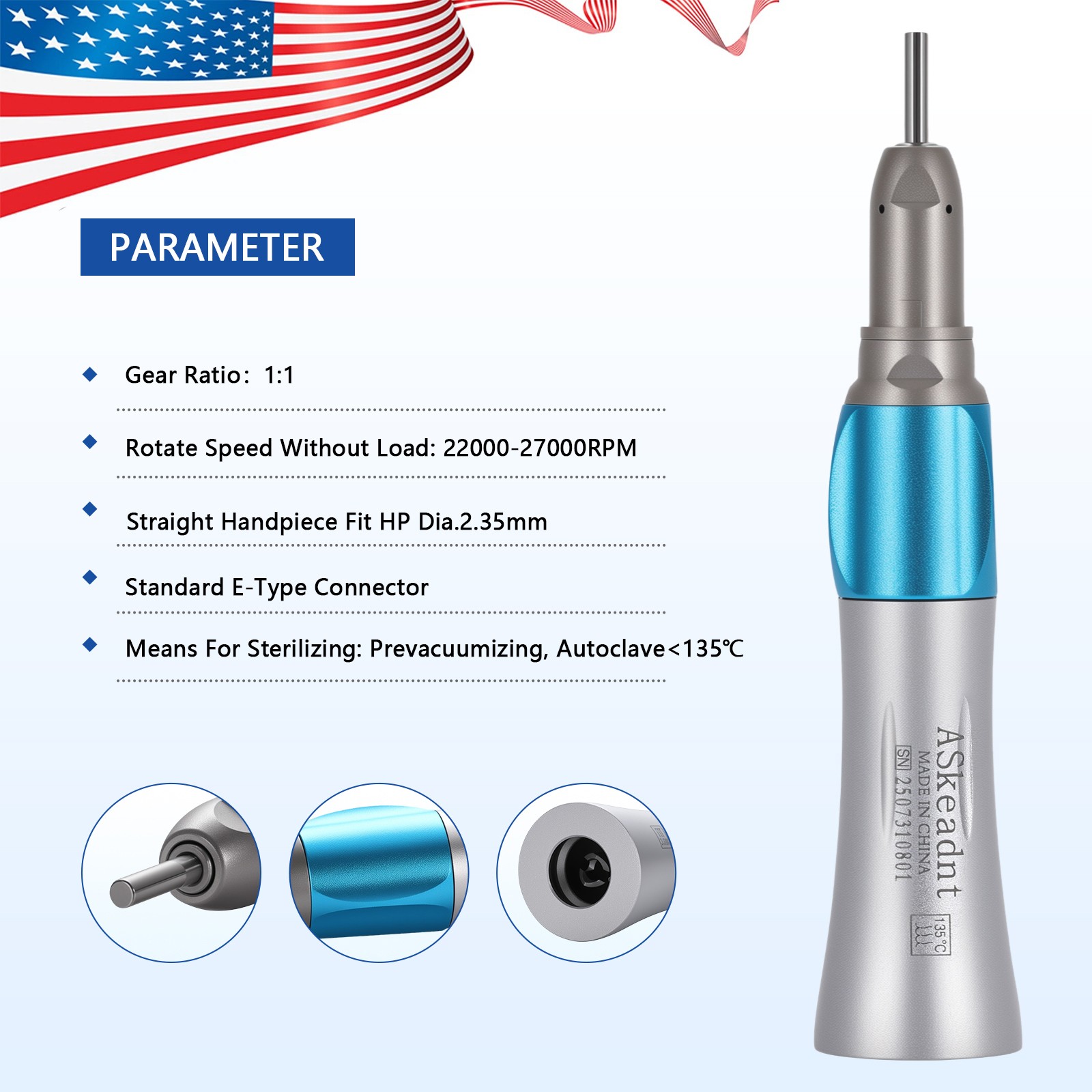 10* Yabangbang Dental Fast High Speed Handpiece Turbine 4 Hole Fit NSK Pana Max