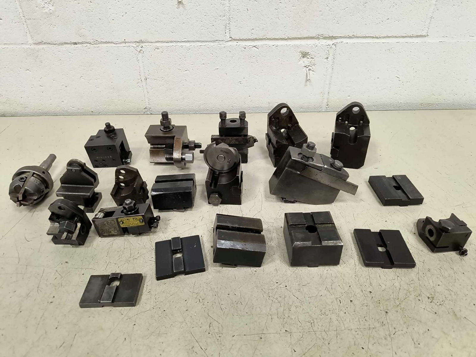 Pile of B&S & Somma Screw Machine Tool Holders Tool Post Circular Holders