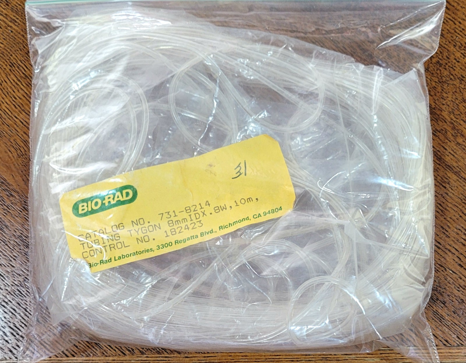 Bio-Rad Tygon Tubing 0.8 mm ID, 10 m 7318214 182423 731-8214