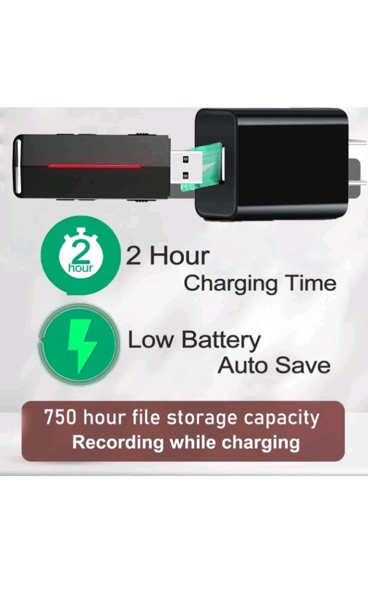 64GB Digital Voice Recorder, Voice Memo Device, USB Audio Note Taker Playback