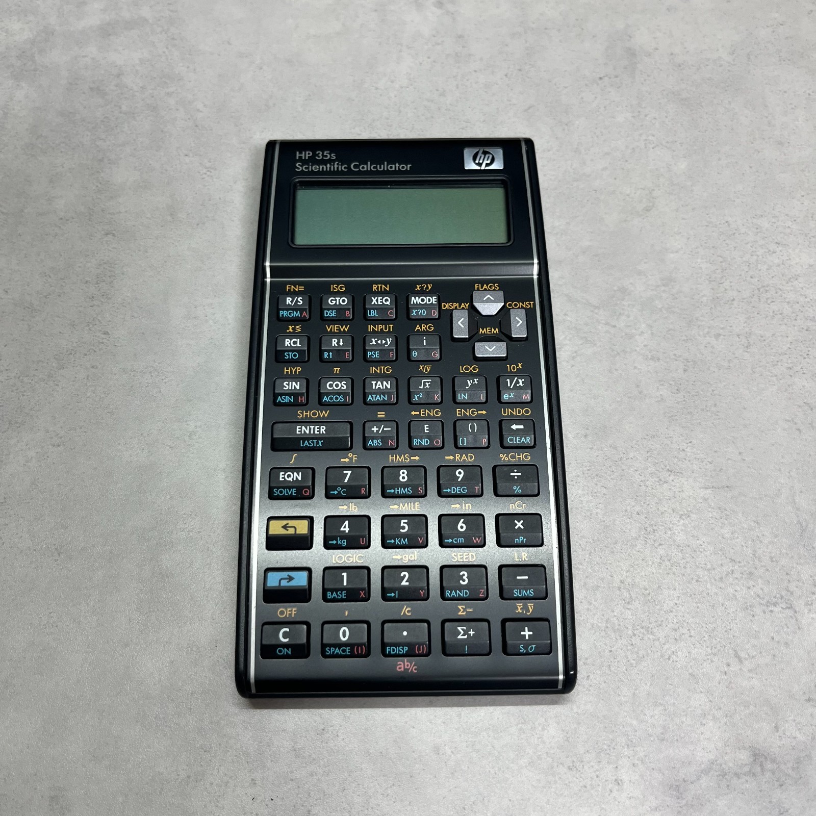 HP 35s RPN Programmable Scientific Calculator Black With Original Case Tested!