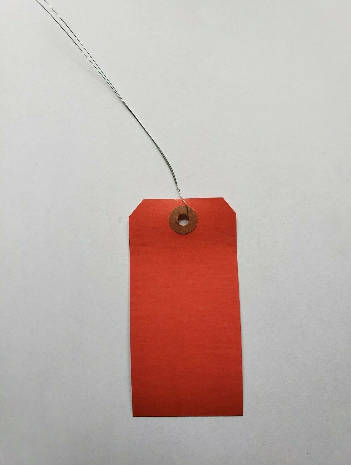 100 Tags 4 3/4″ x 2 3/8″ Size 5 Large Colored Shipping Hang with Wire Strung
