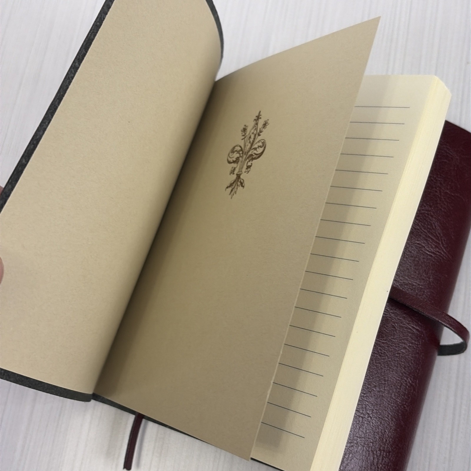 Vintage 2003 Cavallini & Co. Brown Leather Journal 5×7″