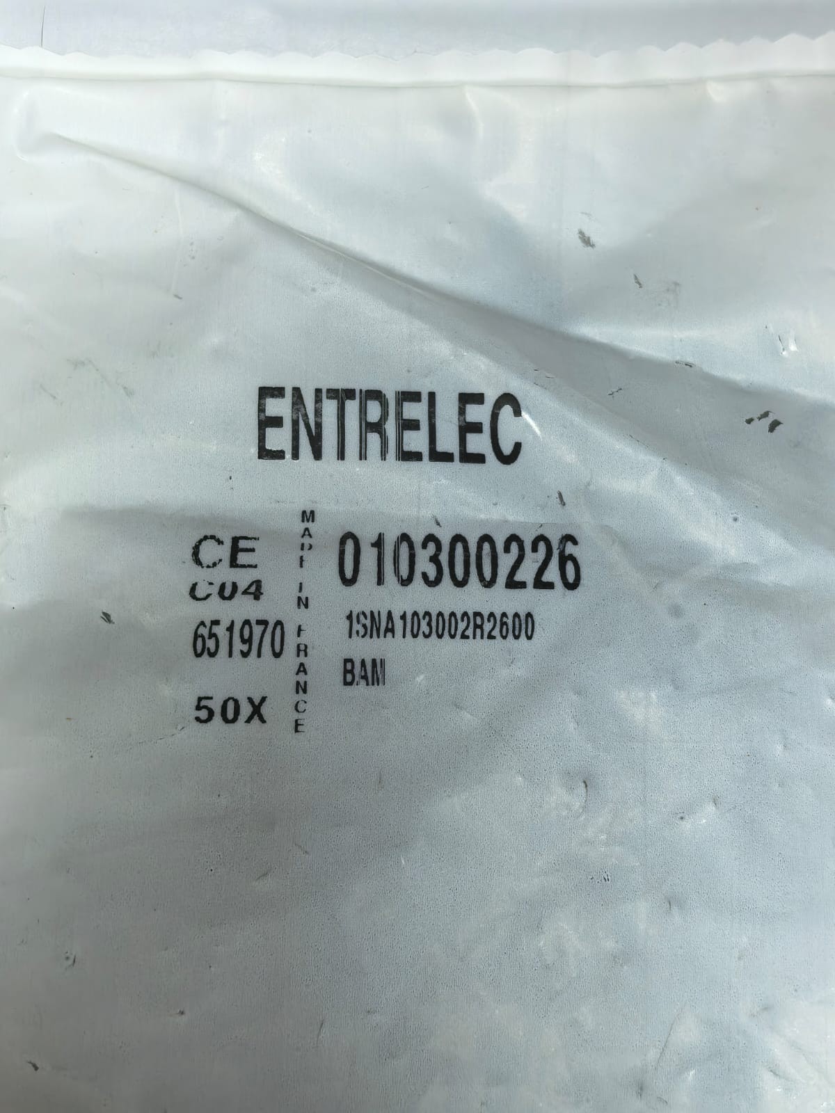 ENTRELEC 1SNA103002R2600 TERMINAL BLOCK 50 PCS