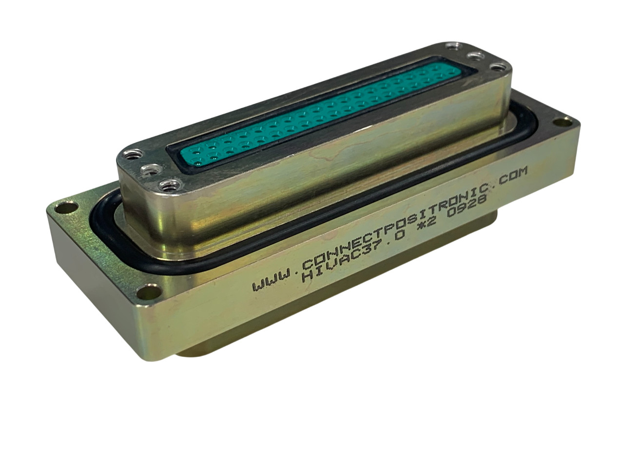 Positronics HIVAC37.0 Hermetic Connector 27 Position D-Sub Feedthrough Female
