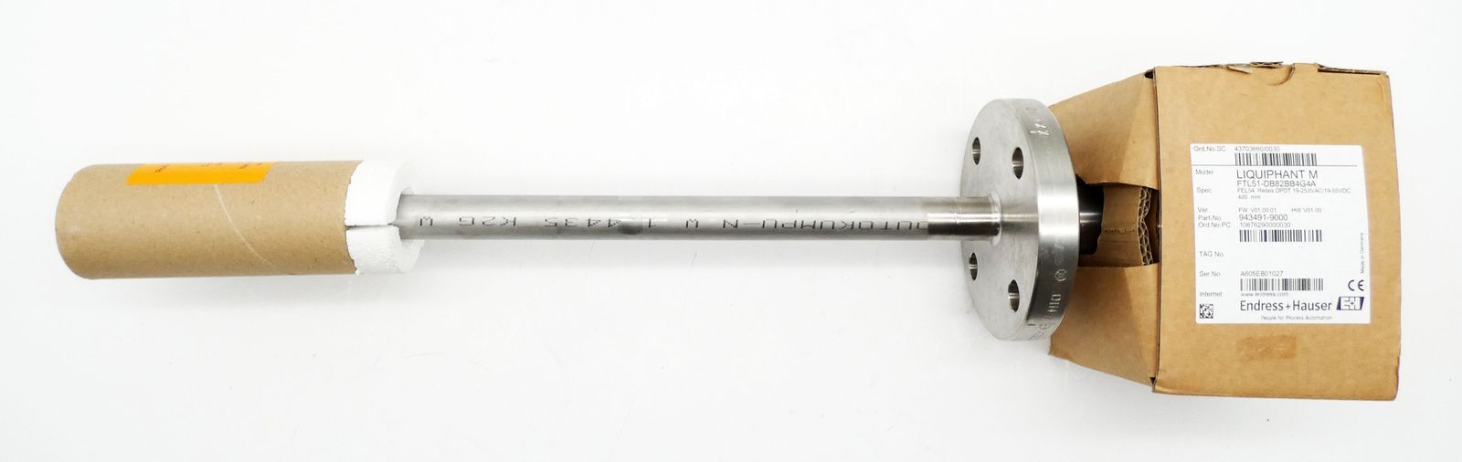 Endress + Hauser Liquiphant M FTL51-DB82BB4G4A 400mm Limit Switch -Unused/Original Packaging-