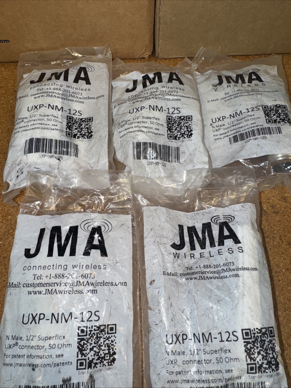 (10 Pc) JMA Wireless UXP-NM-12S N-Male Connectors for 1/2″ Superflex Cable