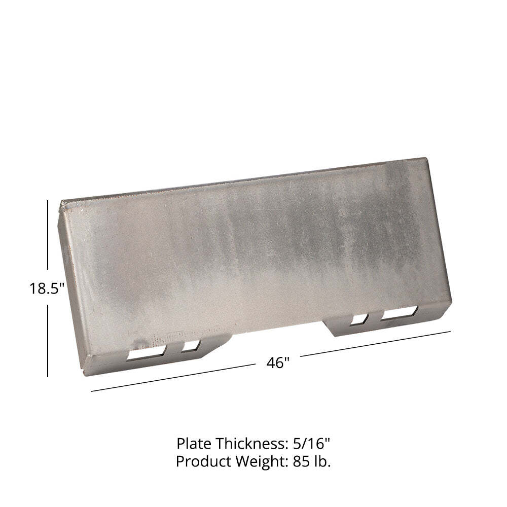 Titan Attachments 5/16in Universal Quick Tach Mount Plate, Thick Plate Attachmen