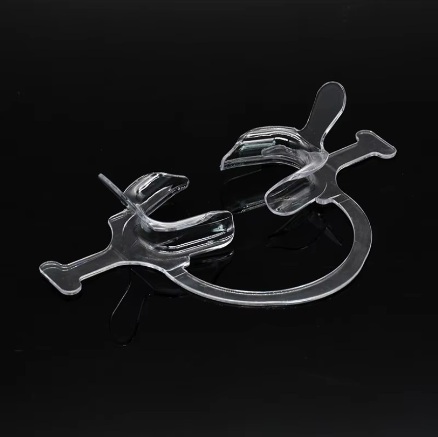 10Pcs Dental C-Shape Mouth Opener Intraoral Lip Cheek Retractor with Handle Wing