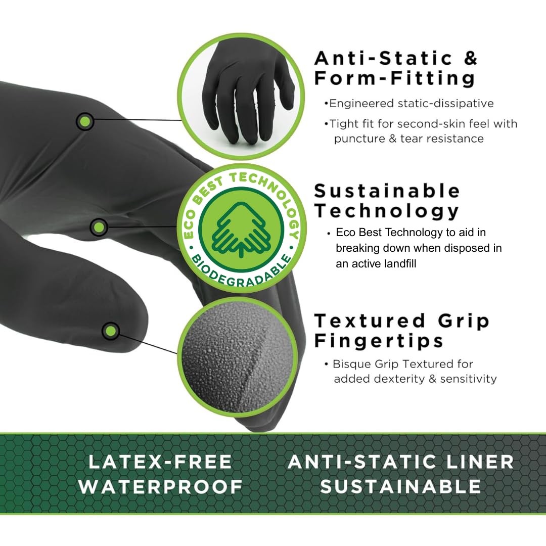 7700PFT Sustainable EBT Latex-Free, Powder-Free, Accelerator-Free, Nitrile Di…