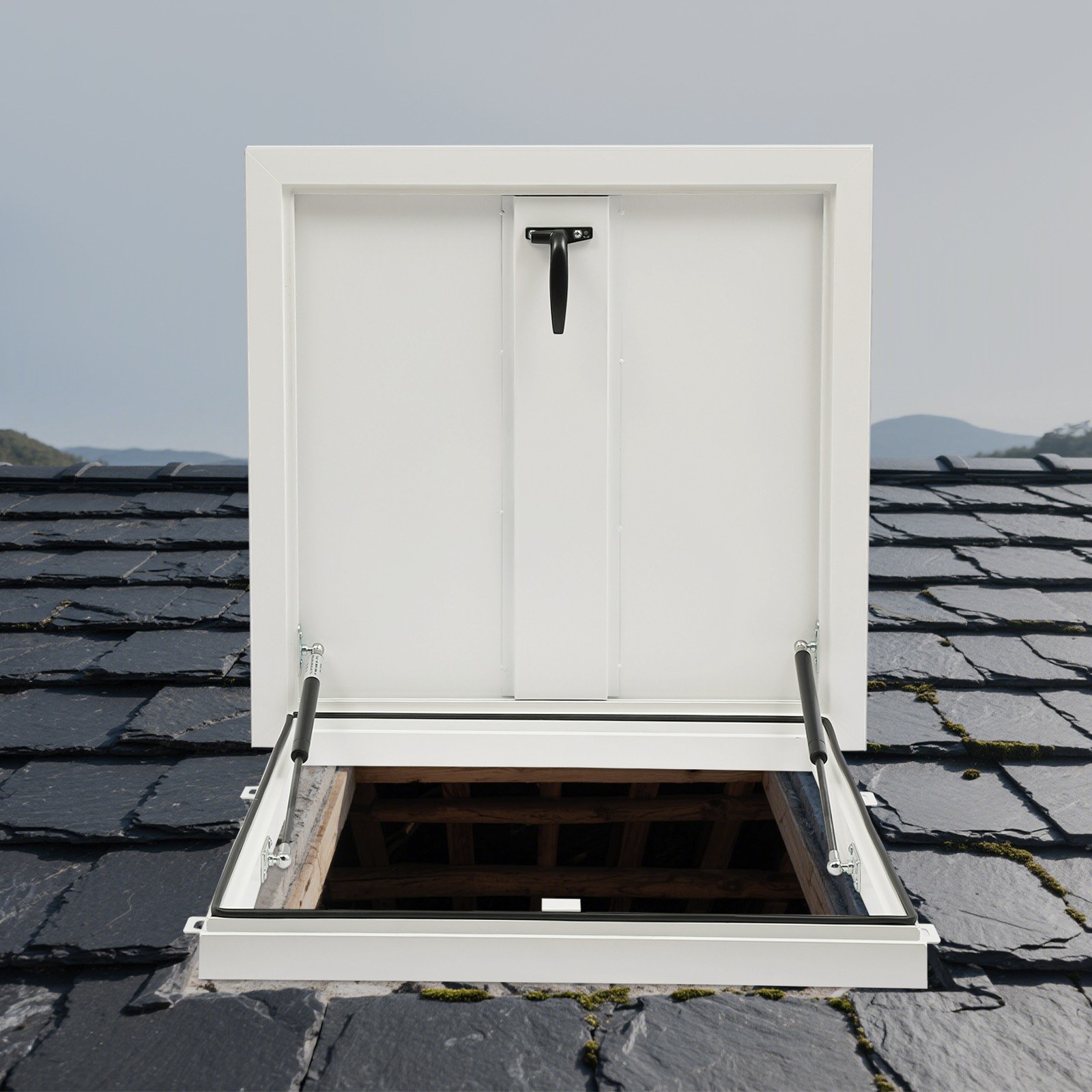 Roof Hatch Roof Security Door Roof Access Hatch Opening Angle 90° 50kg/110 lbs