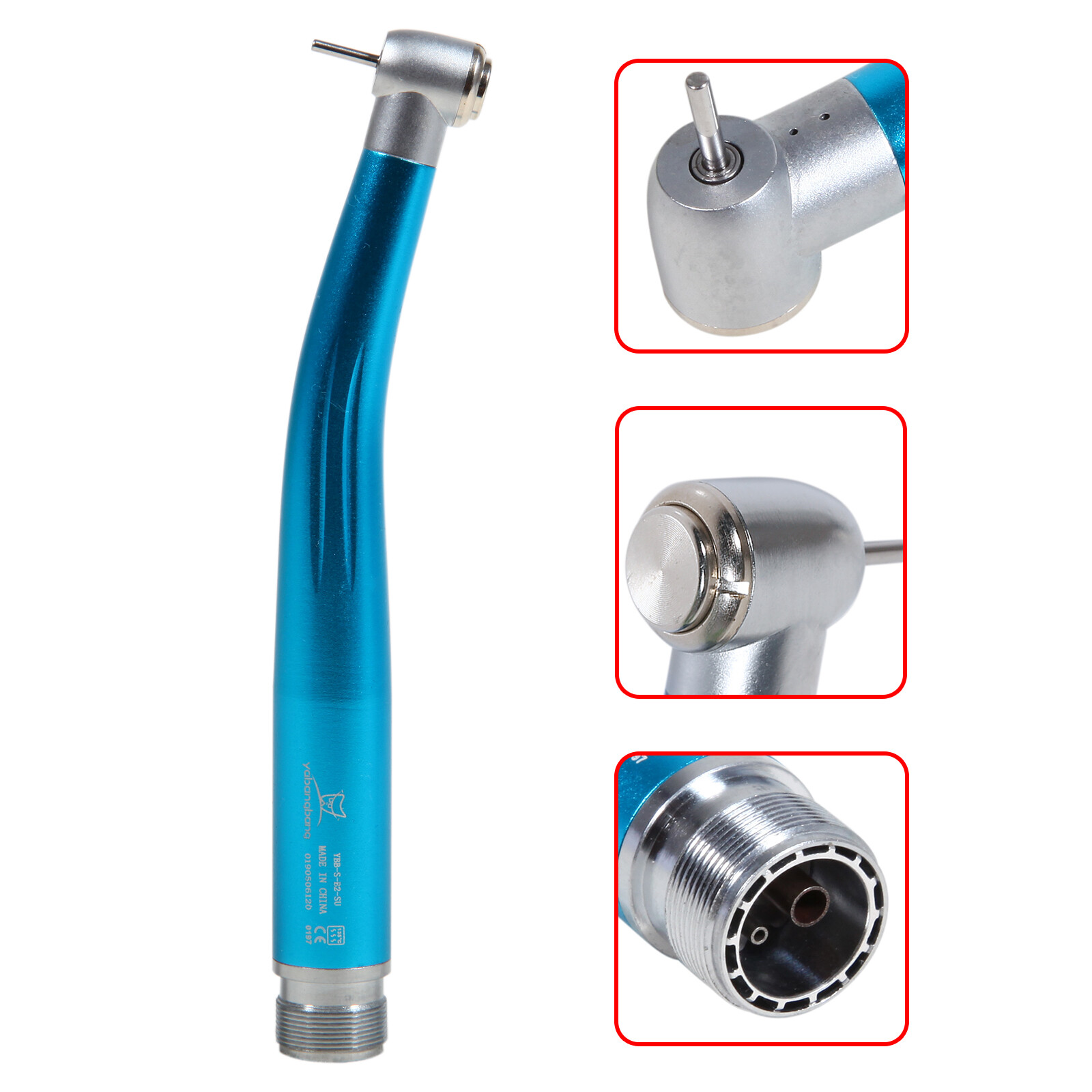 NSK Style Dental Color High Speed Air Turbine Handpiece Push Button 2H/4H ty
