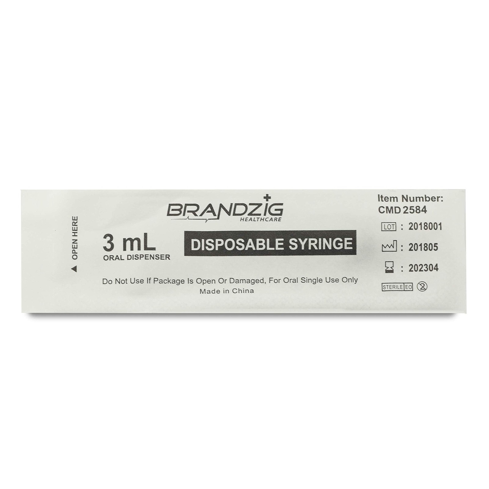 Brandzig 3ml Syringe – 100 Pack – Luer Slip Tip, No 100 Count (Pack of 1)