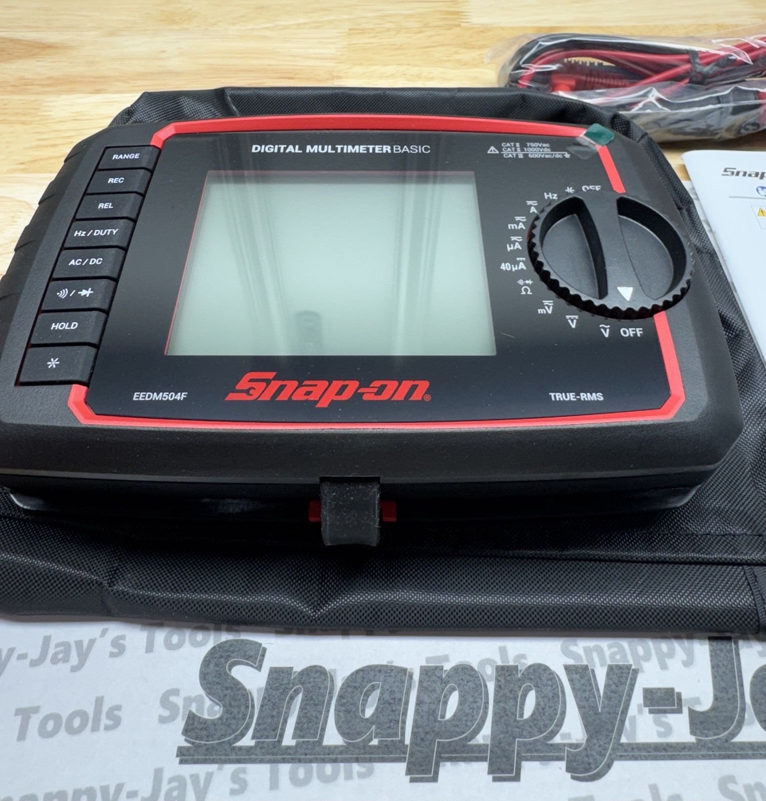 Snap-on Tools NEW Basic Multimeter TRMS-Daylight 4” LCD Display EEDM504F