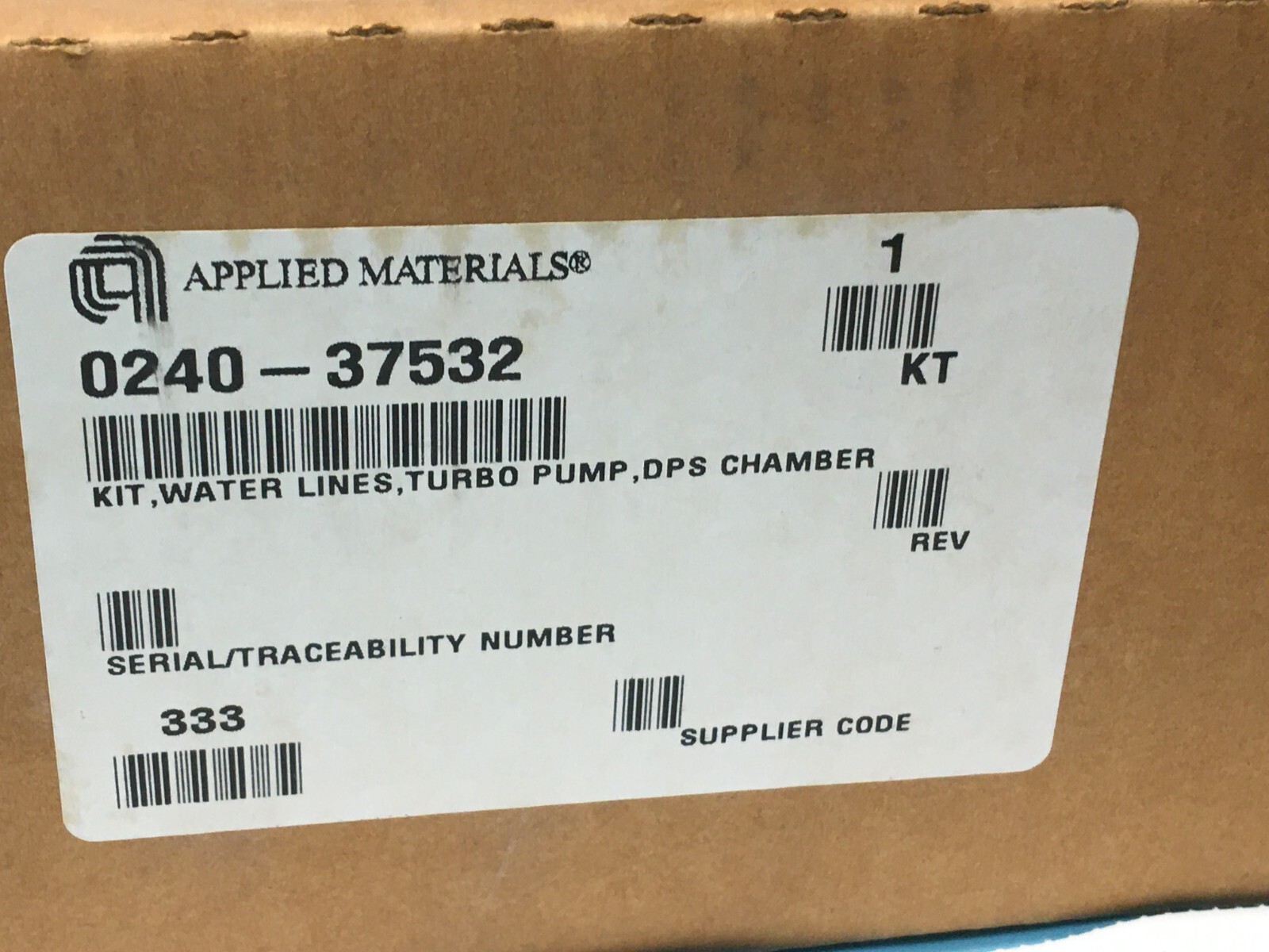 AMAT 0240-37532 Kit, Water Lines, Turbo Pump, DPS Chamber, 0250-10934, 159446